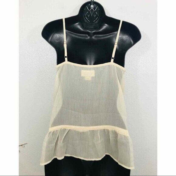 Denim & Supply Top Ralph Lauren Sheer Palomino Ivory Tank, XS - NWT - Picture 3 of 8